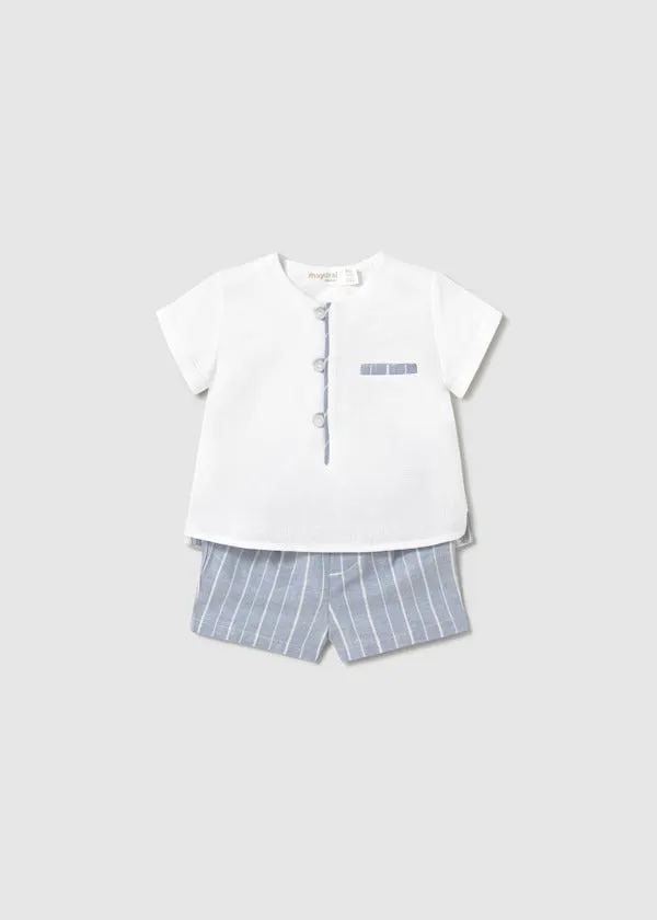 Mayoral Baby Boy 2 Piece Short Set   1211-60   Bco-Rivier