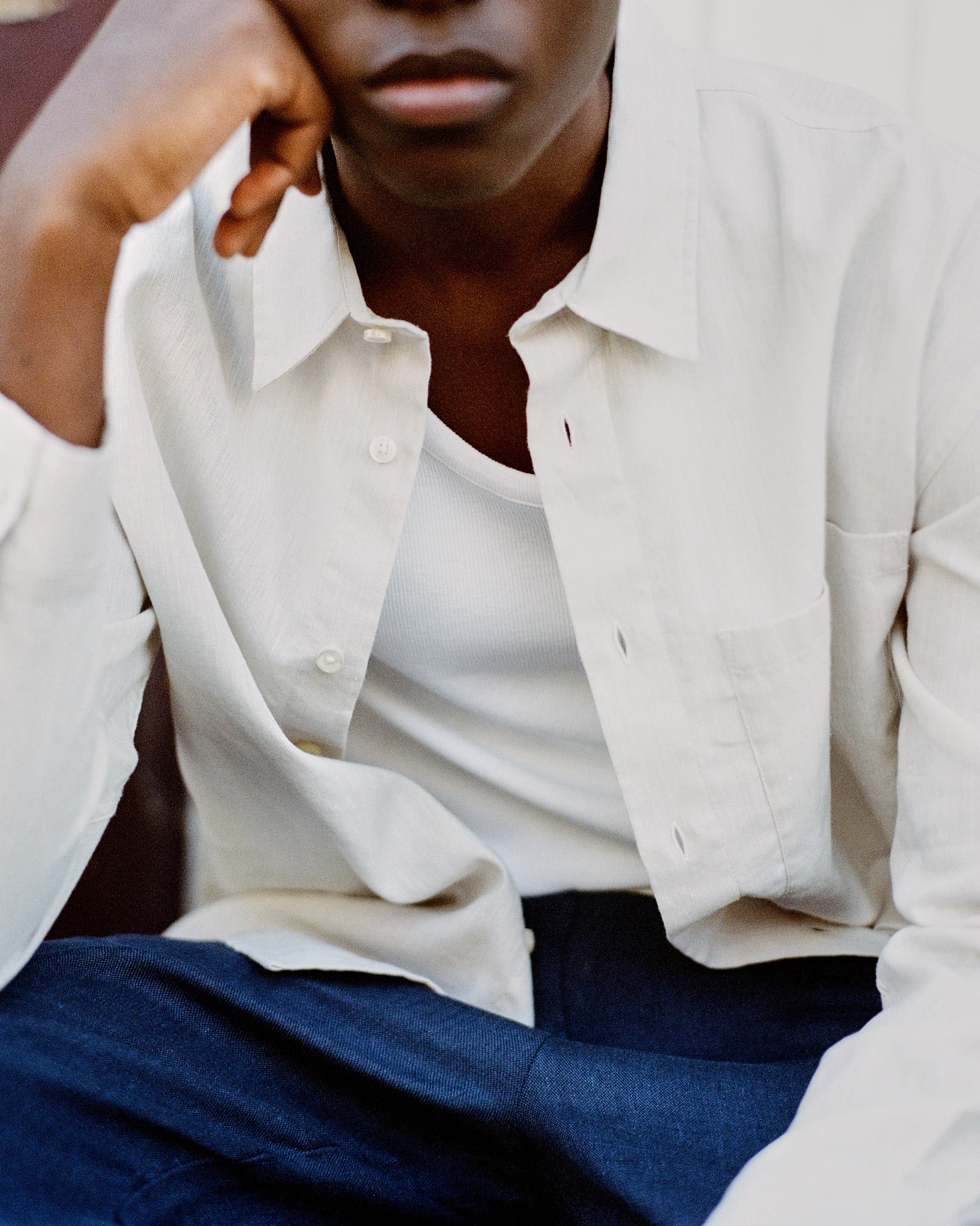 Men’s Cairo Linen Shirt in Natural