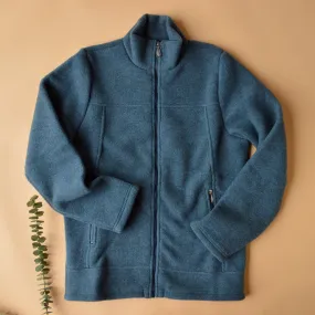 Mens Atlantic Zip Jacket - 100% Organic Wool Fleece (Size M-L) - Limited Stock!