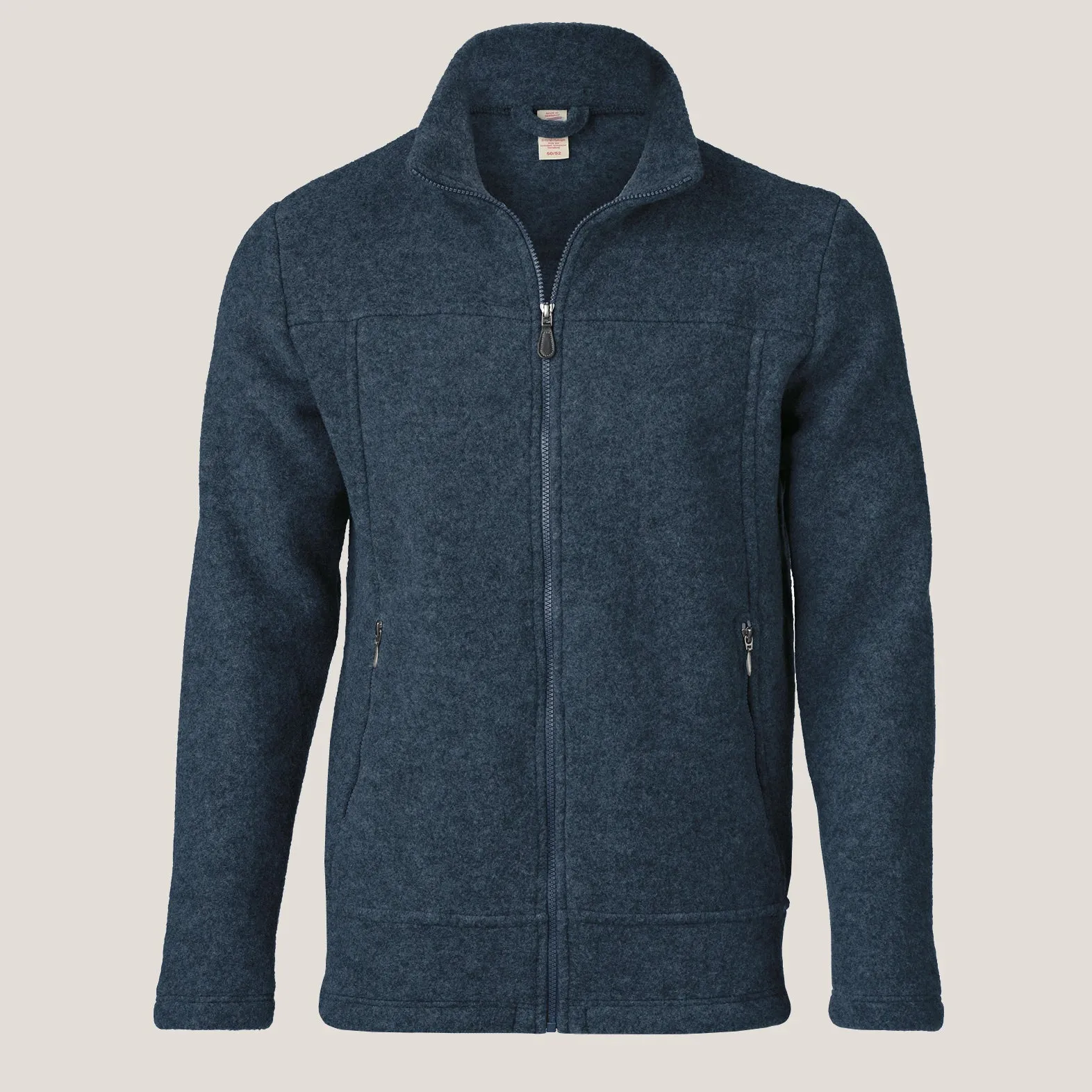 Mens Atlantic Zip Jacket - 100% Organic Wool Fleece (Size M-L) - Limited Stock!