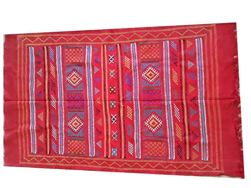 Moroccan Sabra Cactus Silk Rug - Orange - Syndra