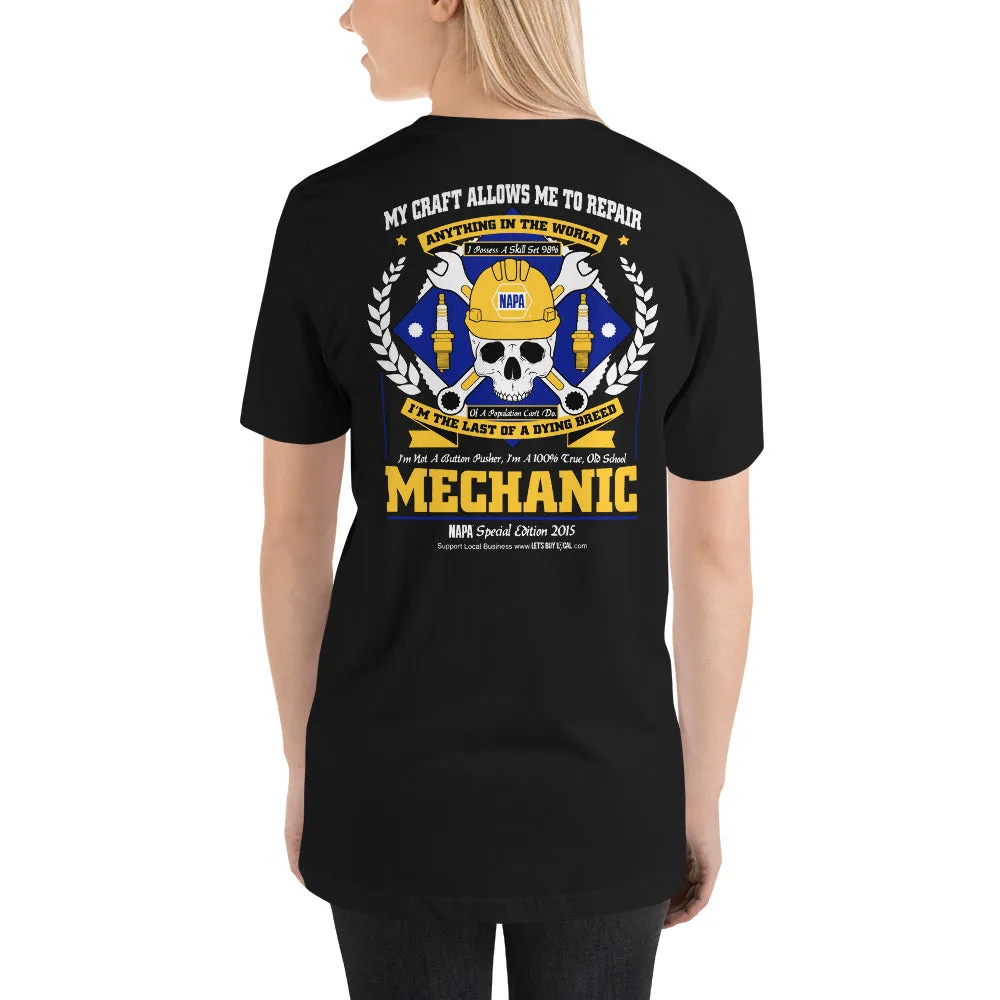 NAPA AUTO PARTS - Last of A Dying Breed on Back Men's Unisex T-shirt
