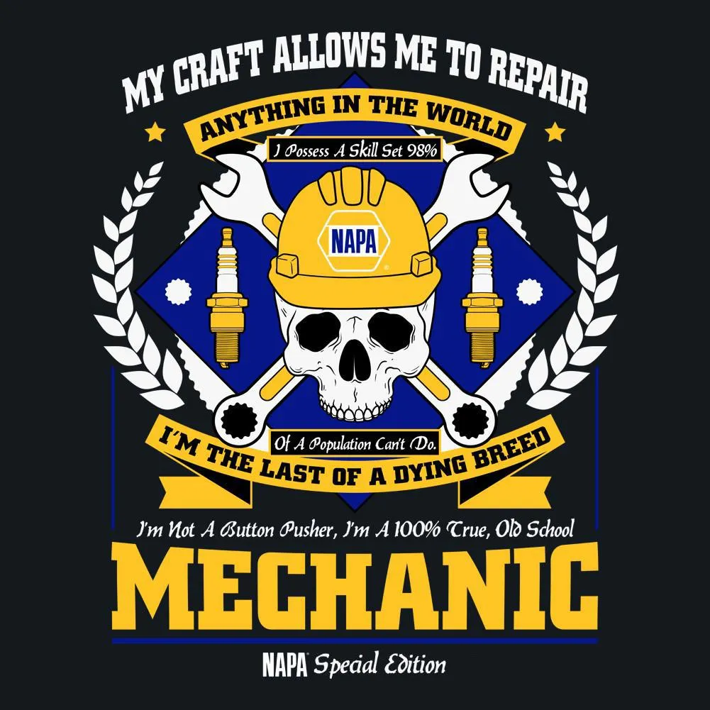 NAPA AUTO PARTS - Last of A Dying Breed on Back Men's Unisex T-shirt