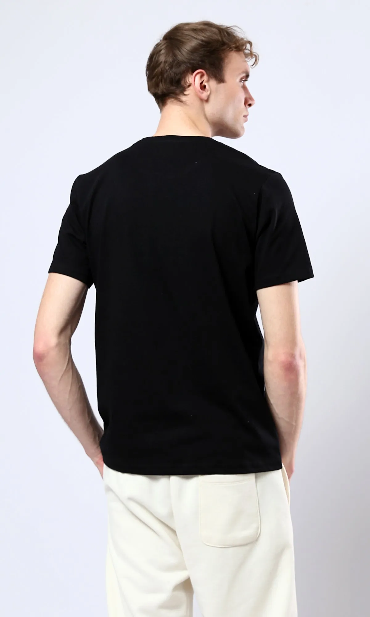 O178956 Printed "Legend" Short Sleeves Tee - Black