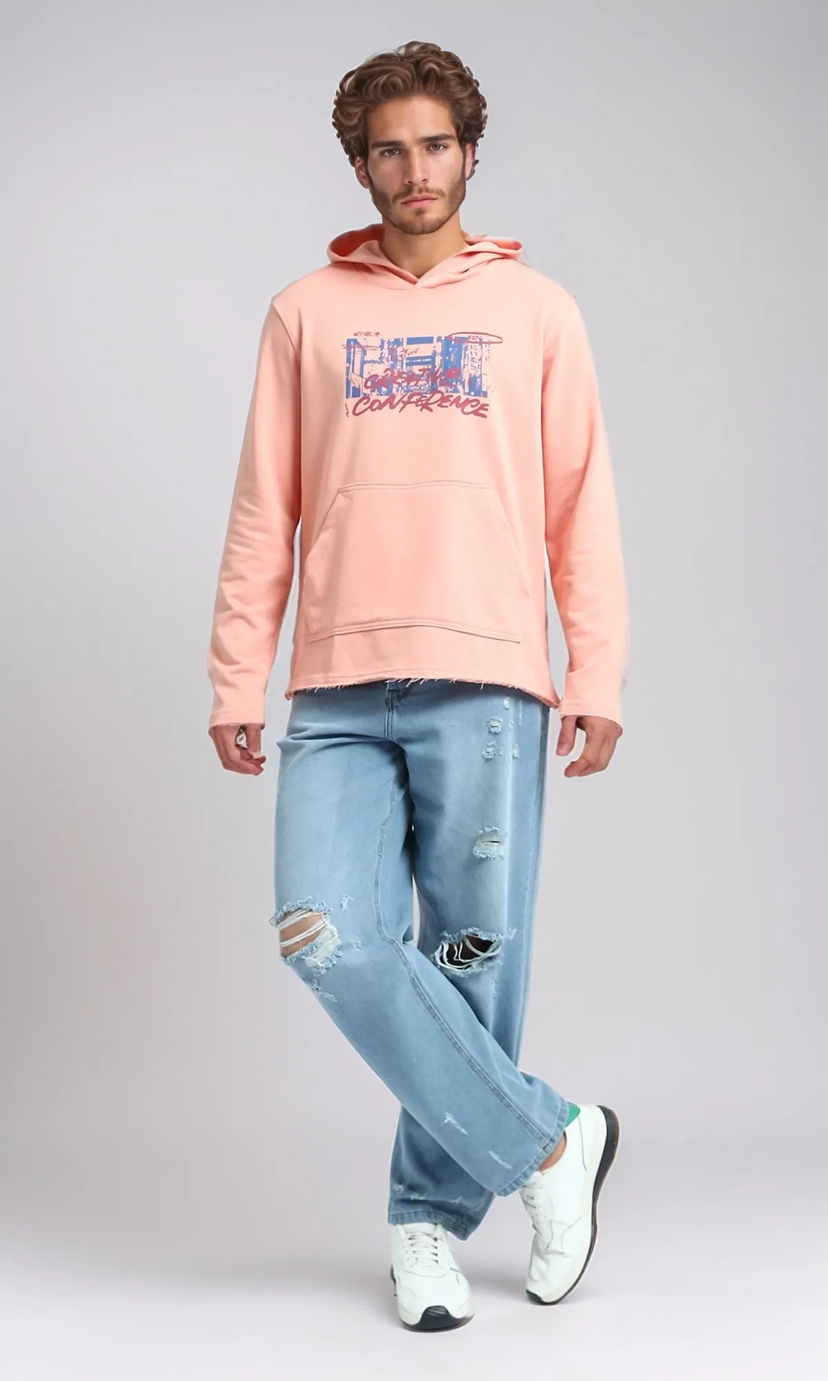 O202185 - Front & Back Printed Long Sleeve Hoodie - Simon