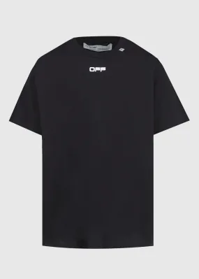 OFF-WHITE: WAVY LOGO TEE [BLACK]