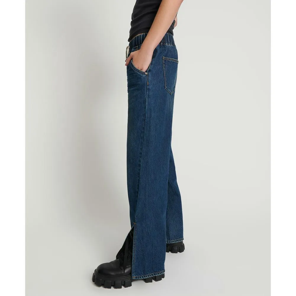 One Teaspoon Roadhouse Wide Leg Drawstring Jeans