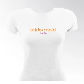 Orange Crush Bridesmaid TShirt
