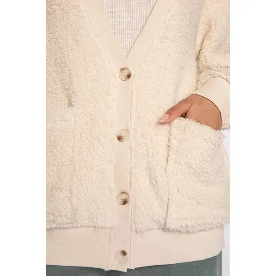 P.J. Salvage Shearling Cardigan
