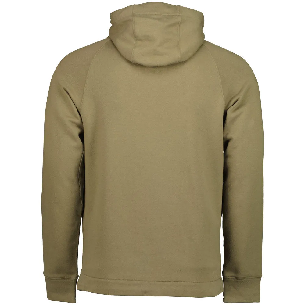 Quarter Zip Patch Logo Hoodie