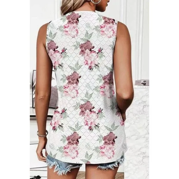 Round Neck Sleeveless Top