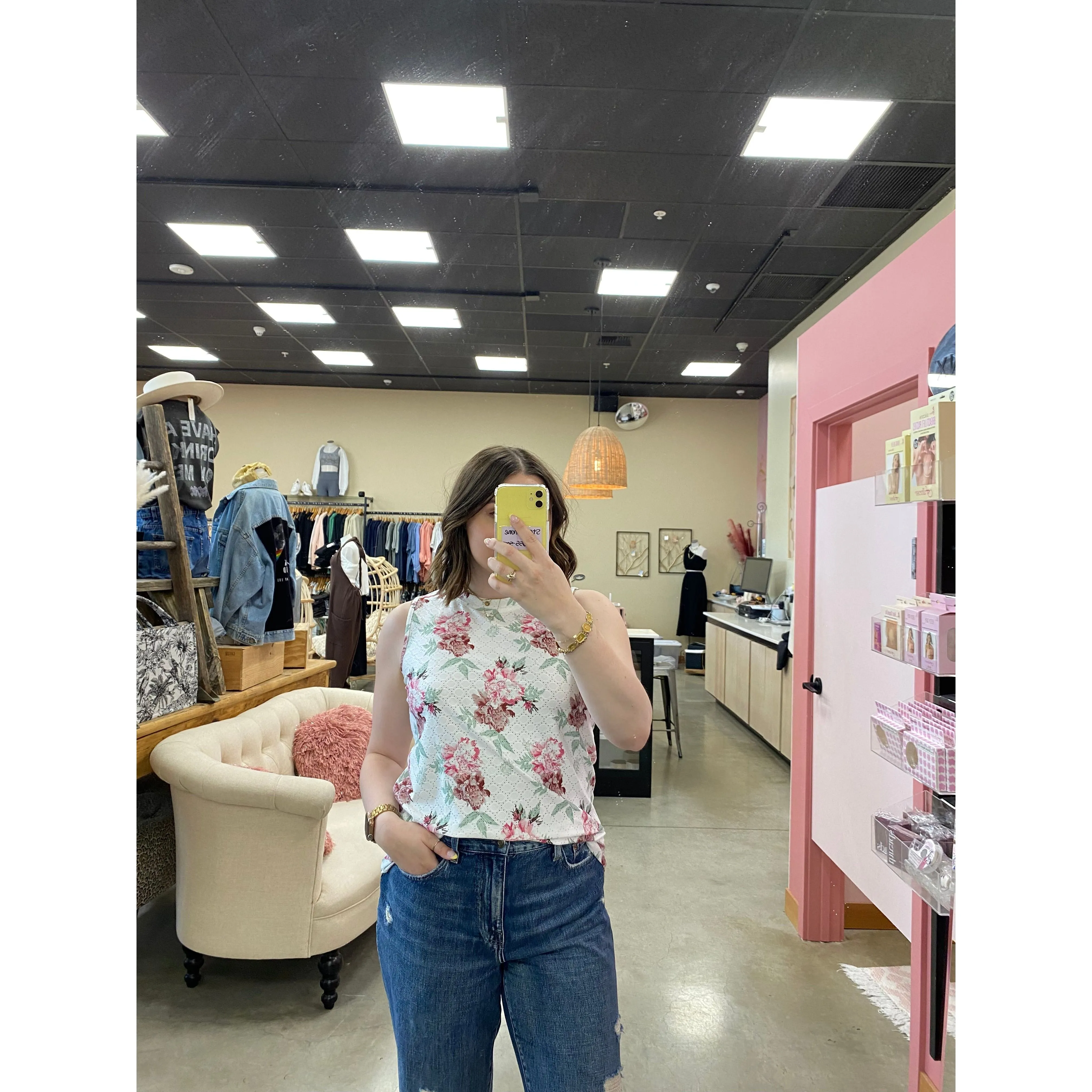 Round Neck Sleeveless Top