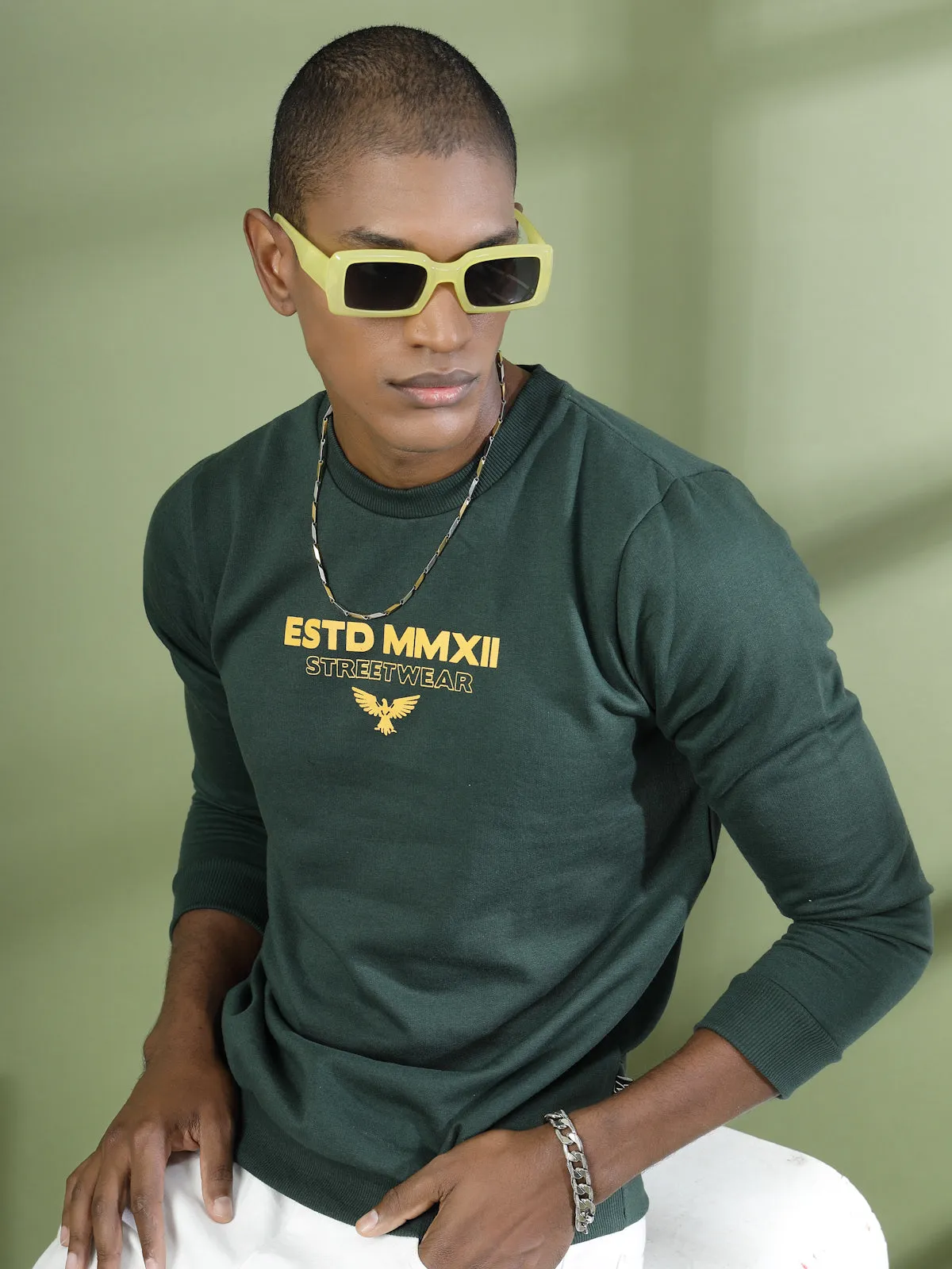 Signature Style Regular Fit Full Sleeve Sweatshirt