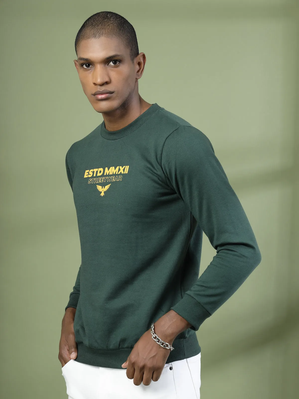 Signature Style Regular Fit Full Sleeve Sweatshirt