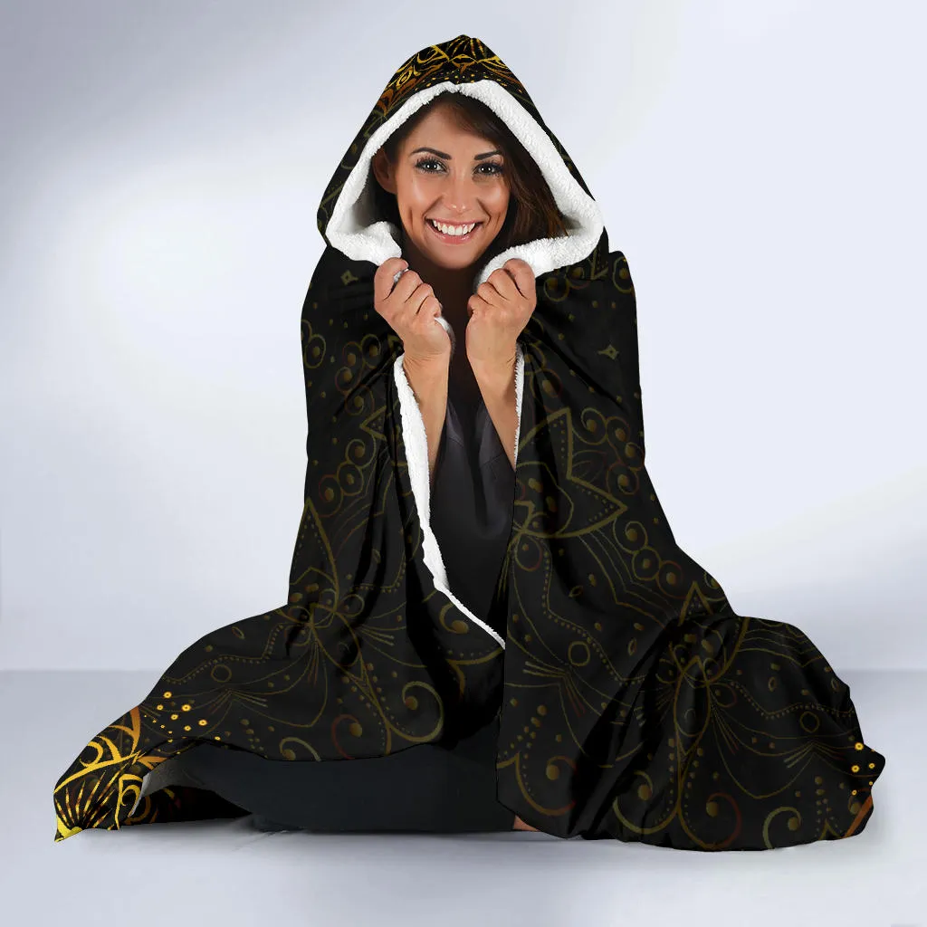 Tie Dye Om Hooded Blanket