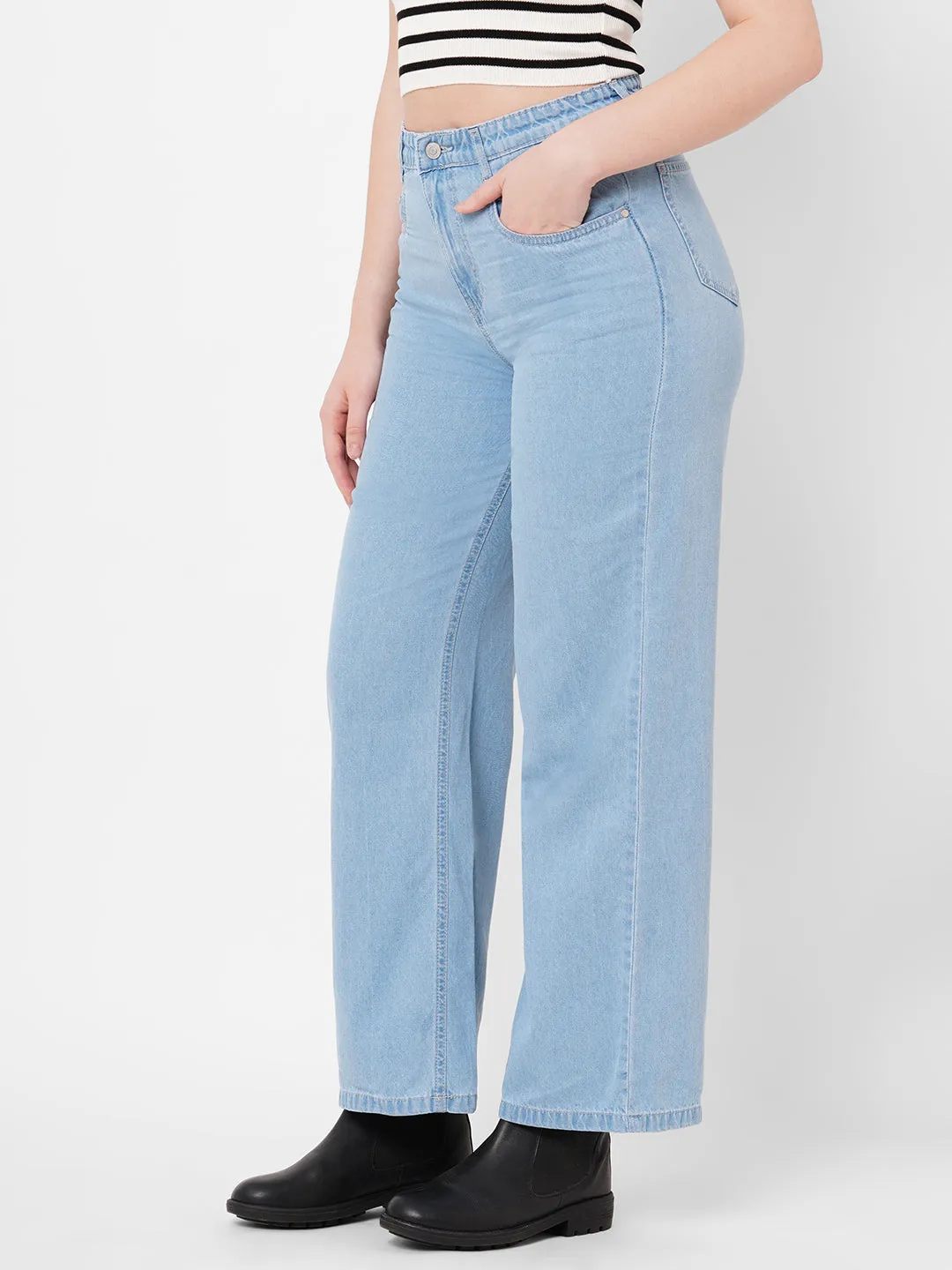 Women High-Rise Wide Leg Jeans