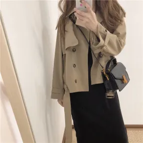 Women's short trench coat